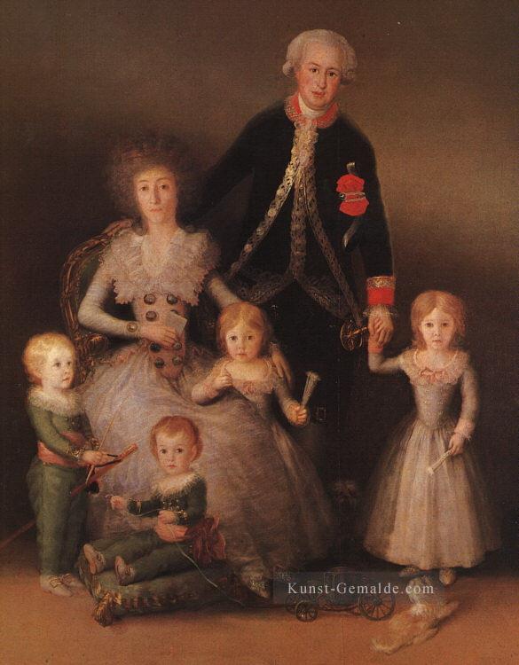 der Herzog und die Herzogin von Osuna und ihre Kindern Porträt Francisco Goya Ölgemälde
